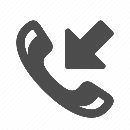 Arrow, call, handle, handset, incoming, phone, telephone icon - Download on Iconfinder