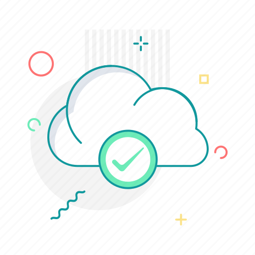 Approve, cloud, internet, mark, storage, yes icon - Download on Iconfinder