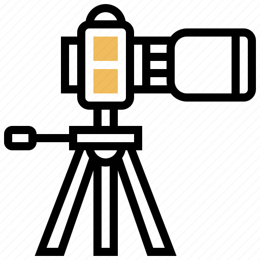 Camera, photographer, professional, stand, tripod icon - Download on Iconfinder