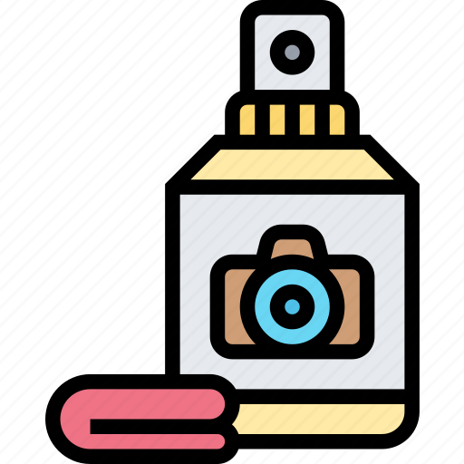 Cleaner, liquid, spray, camera, care icon - Download on Iconfinder
