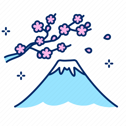 Fuji, japan, sakura, landscape, nature, mountain, japanese icon - Download on Iconfinder