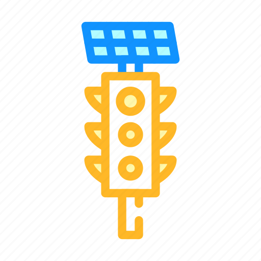 Traffic, lights, solar, panel, photovoltaic, power, aircraft icon - Download on Iconfinder