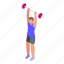 gym, barbell, exercise, isometric 