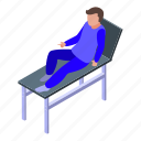 physical, therapist, hospital, bed, isometric