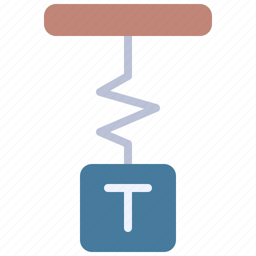 Physics, science, spring, weight icon - Download on Iconfinder