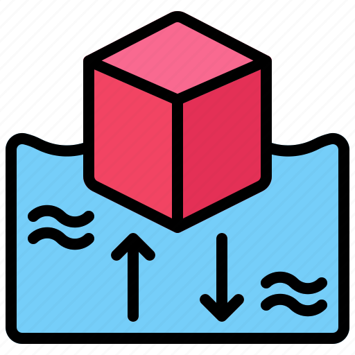 Archimedes principle, education, physics, science icon - Download on Iconfinder
