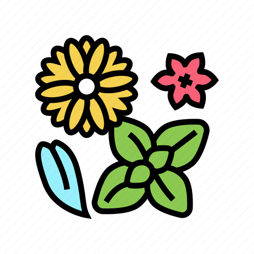 Flowers, phytotherapy, treat, medicaments, from, plant icon - Download on Iconfinder