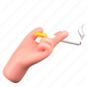 smoking, smoke, cigarette, smoker, cigar, hobby, play, hand gesture, holding