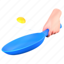 frying, egg, breakfast, cooking, pan, restaurant, cafe, hand gesture, holding