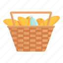 bakery, basket, bread