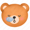 bear, sleeping, rest, nap, sleepy, relaxation, teddy bear, cute, kawaii