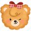 bear, wink, winking eye, expression, emotional, teddy bear, cute, character, kawaii 