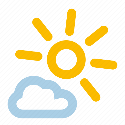 Mainly, sunny, sun, warm, summer, weather icon - Download on Iconfinder
