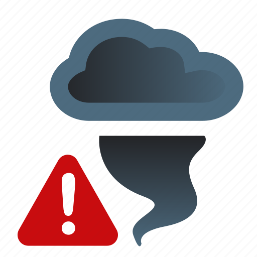 Storm, warning, tornado, weather, attention, alert icon - Download on Iconfinder
