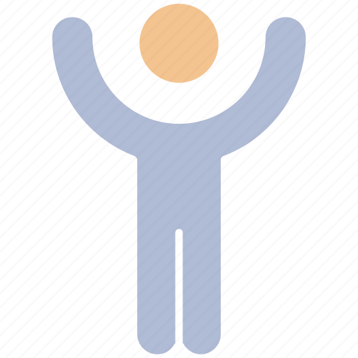 Hands up, human, man, people, perople, person, position icon - Download on Iconfinder