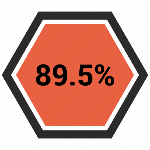 Eighty nine, percent, rate, revenue icon - Download on Iconfinder