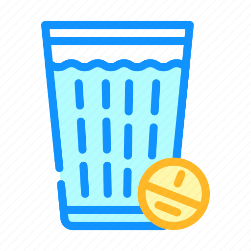 Glass, off, water, tablet, pills, medicaments icon - Download on Iconfinder