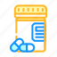 pills, package, medicaments, glass, water, instruction 