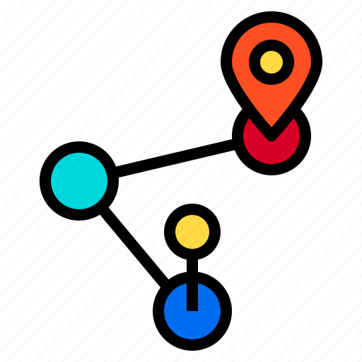 Location, locations, map, pin, route icon - Download on Iconfinder