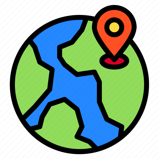 Earth, location, locations, map, pin icon - Download on Iconfinder