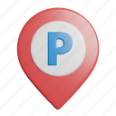 parking, pin
