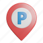 parking, pin 