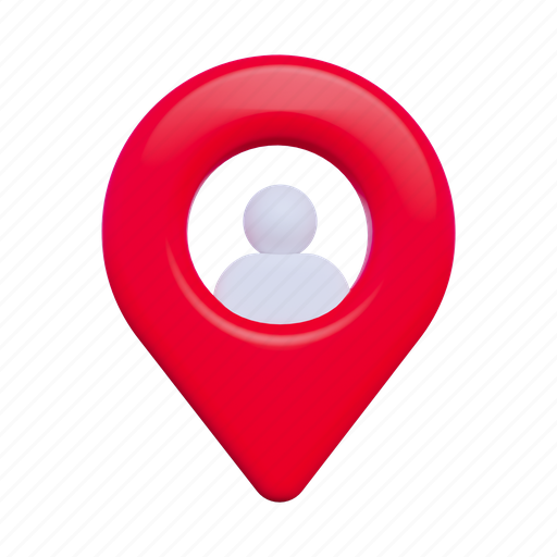 User location, location, navigation, pointer, gps, place, direction 3D illustration - Download on Iconfinder