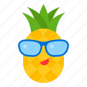food, fruit, pineapple, summer, sunglasses, tropical, vacation