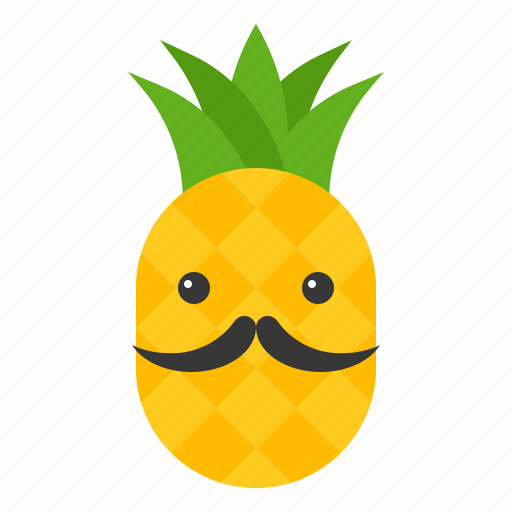 Beard, food, fruit, pineapple, summer, tropical, vacation icon - Download on Iconfinder