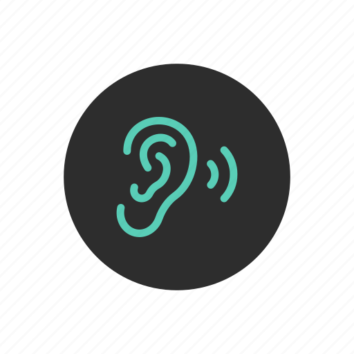 Ear, hear, hearing, listen, listening, sound, vibration icon - Download on Iconfinder