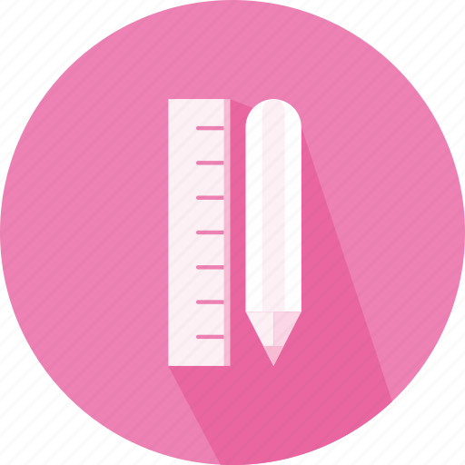 Dimmensions, materials, measure, pen, pencil, ruler icon - Download on Iconfinder
