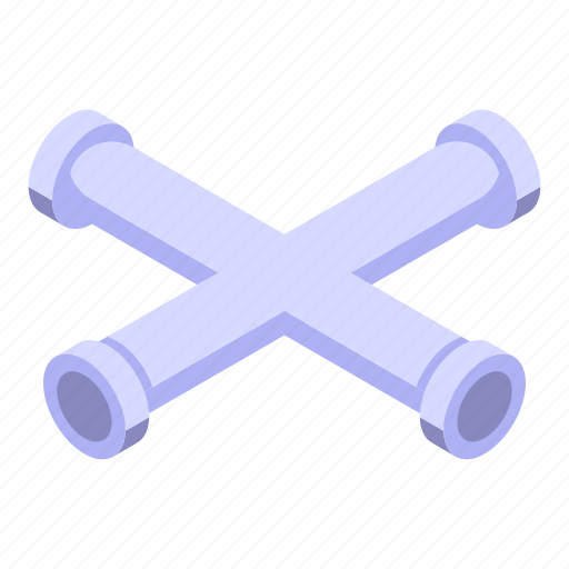Sewer, cross, pipe, isometric icon - Download on Iconfinder