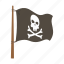 adventure, flag, ocean, pirate, skeleton 