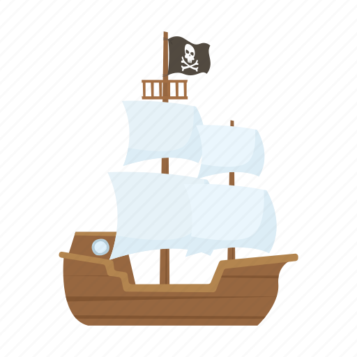 Adventure, ocean, pirate, sail, ship icon - Download on Iconfinder