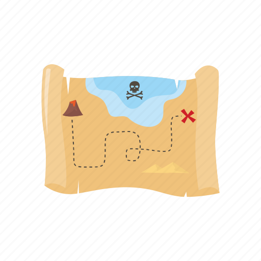 Adventure, map, ocean, pirate, treasure icon - Download on Iconfinder