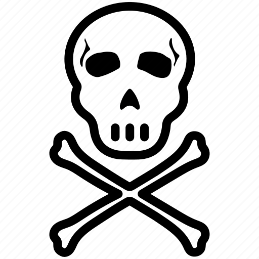 Crossbones, danger, death, poison, skull icon - Download on Iconfinder