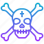 crossbone, death, pirate, skull 