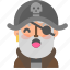 atonished, avatar, emoji, emoticon, halloween, pirate, profile 