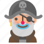 avatar, clown, emoji, emoticon, halloween, pirate, profile 