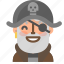 avatar, emoji, emoticon, glad, halloween, pirate, profile 