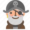 avatar, emoji, emoticon, halloween, happy, pirate, profile 