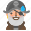 avatar, emoji, emoticon, halloween, pirate, profile, sorry 