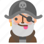 avatar, emoji, emoticon, halloween, pirate, profile, tongue 