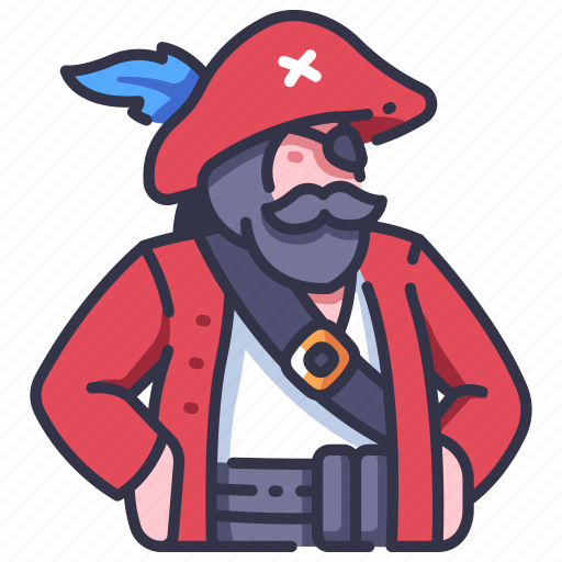 Beard, character, pirate, hat, captain icon - Download on Iconfinder