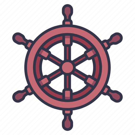 Boat, control, nautical, sea, ship, steering, wheel icon - Download on Iconfinder