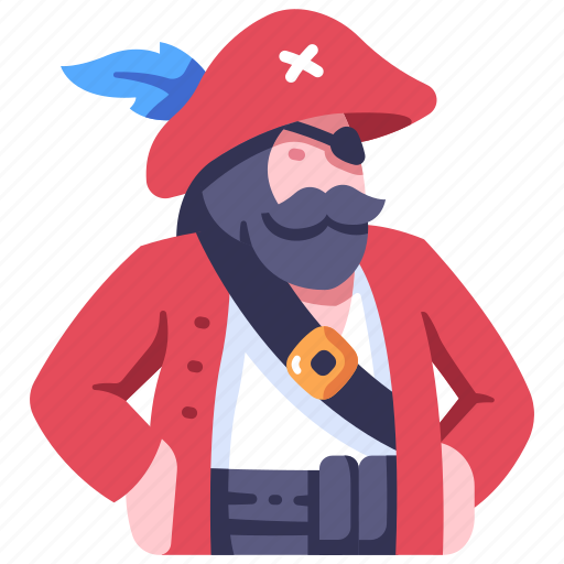 Beard, captain, character, hat, people, pirate, vintage icon - Download on Iconfinder