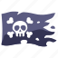 cross, danger, death, flag, pirate, skeleton, skull 
