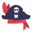 captain, clothing, costume, hat, pirate, retro, skull 