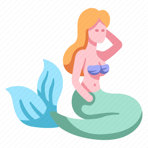 Beautiful, cute, fantasy, fish, mermaid, ocean, sea icon - Download on Iconfinder