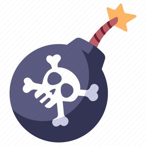 Bone, danger, explosion, fire, pirate, skull, weapon icon - Download on Iconfinder